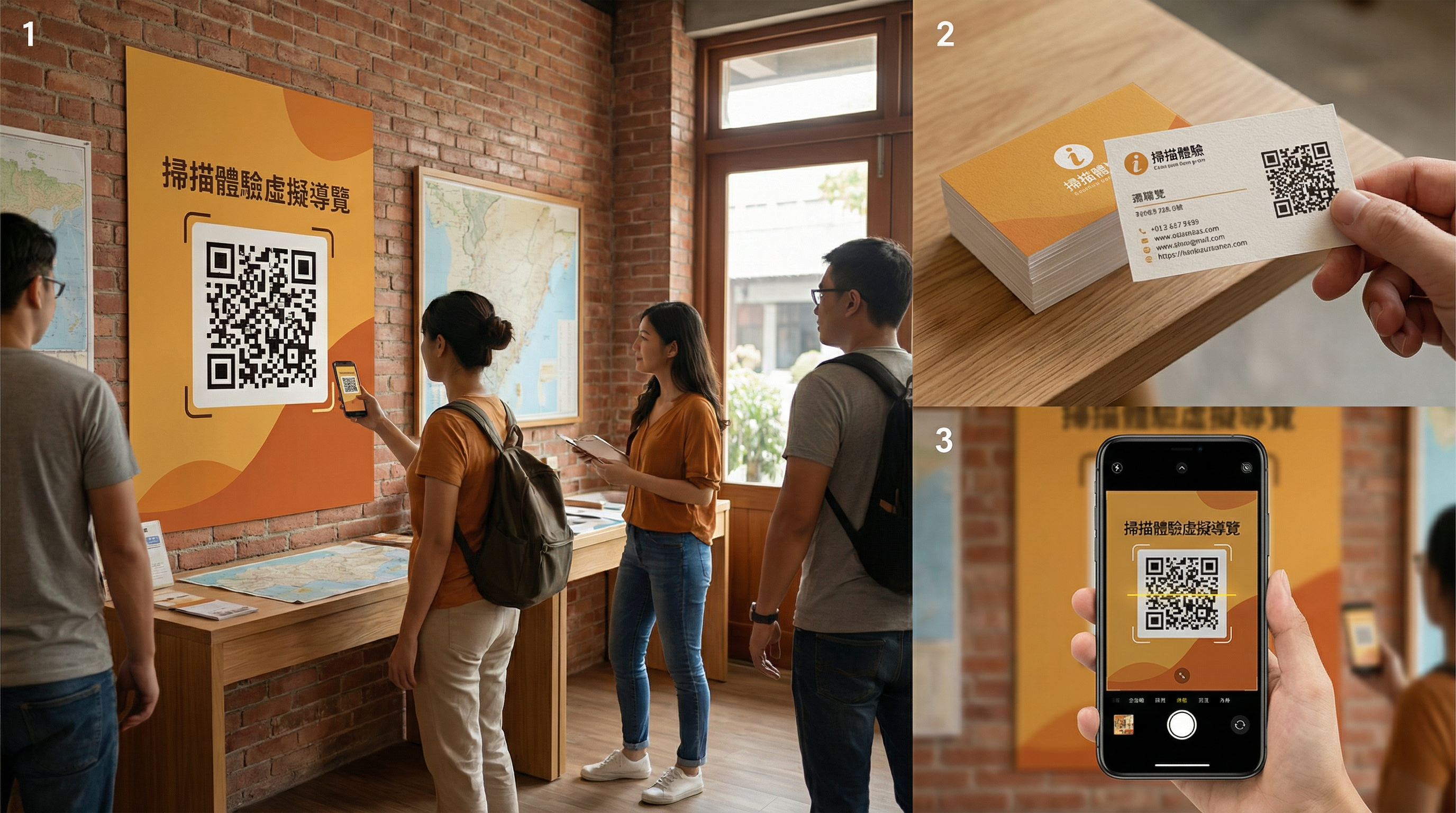 QR Code 應用示意圖